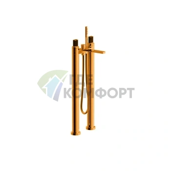 Напольный смеситель для ванны Fantini Venezia с ручным душем, матовая медь PVD (29 P9 N580SB) - фото 1