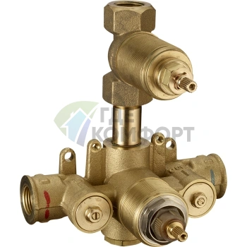 Термостатический смеситель CISAL: встраиваемая арматура 1/2 с запорным вентилем (ZA00930004) - фото 1