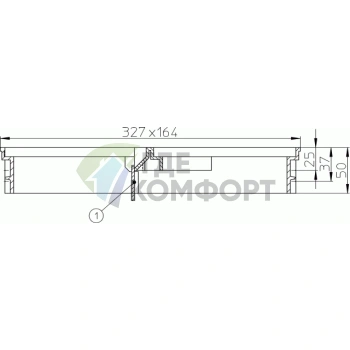 Надставной элемент HL601 позволяющий нарастить трап - фото 2