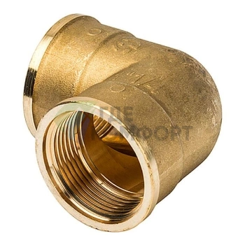 Угольник Stout внутренняя/внутренняя резьба латунный ВВ 1 1/4 - фото 2