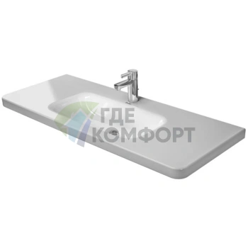 Раковина Duravit DuraStyle 1200x480 мм для мебели без перелива, белая (2320120041) - фото 1