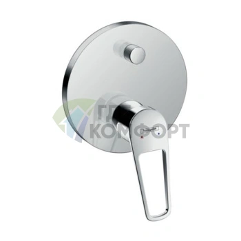 Встраиваемый смеситель для ванны Hansgrohe Novus Loop с переключателем, хром (71345000) - фото 1