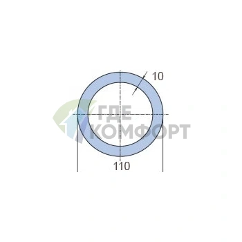Труба PP-RCT WAVIN Ekoplastik PN10 110x10 - фото 2