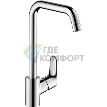 Смеситель Hansgrohe Focus 31820000 для кухни с выдвижной лейкой - фото 1