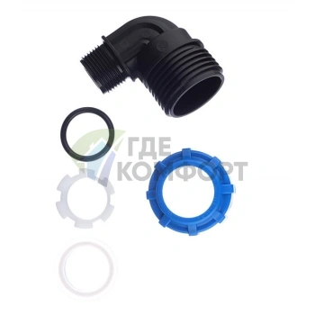 Уголок с наружной резьбой 32x1 ПНД Политэк - фото 4