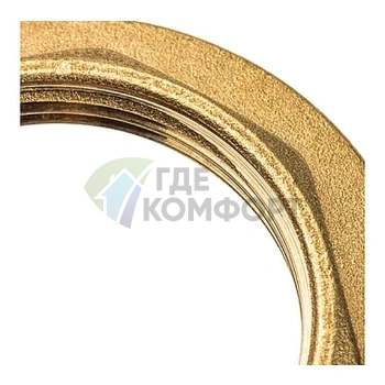 Контргайка STOUT с упором 1 1/2 латунная - фото 3