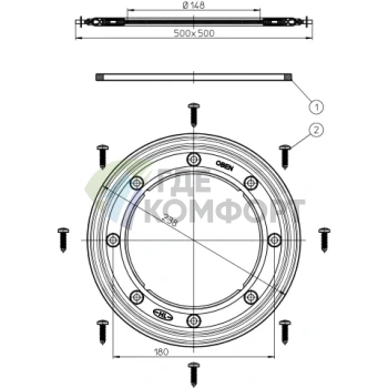 Обжимной фланец HL8300.H - фото 2