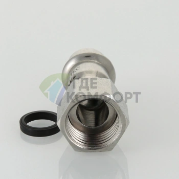 Пресс-муфта с накидной гайкой 28 мм х 3/4 из нержавеющей стали VTi.908.I.002805 VALTEC (ВАЛТЕК) - фото 3