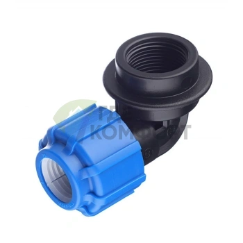 Уголок с внутренней резьбой 20x3/4 ПНД Политэк - фото 3