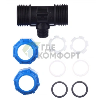 Тройник с наружной резьбой 32x3/4x32 ПНД Политэк - фото 4