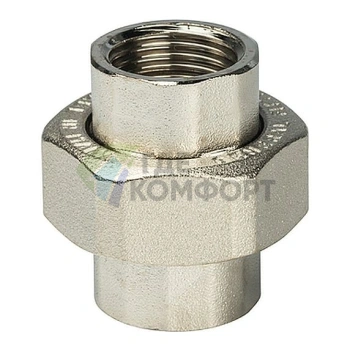 Разъемное соединение STOUT с внутренней резьбой американка ВB 1/2 никелированное - фото 2