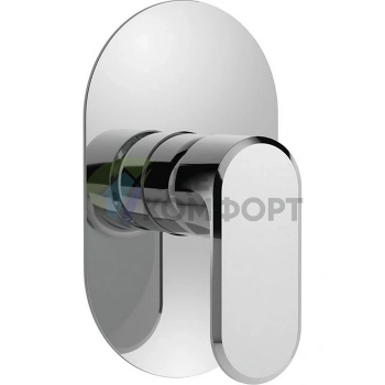 Встраиваемый однорычажный смеситель для душа CISAL LineaViva в хроме (LV00300021) - фото 1