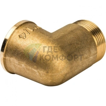 Угольник STOUT наружная/внутренняя резьба латунный НВ 1 1/4 - фото 4