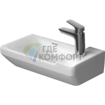 Раковина Duravit P3 Comforts для рук без перелива Без отв под смеситель 500x260мм Цвет Белый - фото 1