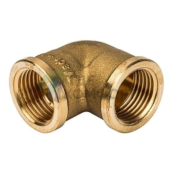 Угольник Stout внутренняя/внутренняя резьба латунный ВВ 1/2 - фото 1