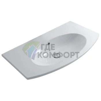 Раковина GLOBO 4ALL подвесная 80х48х15см белая - фото 1