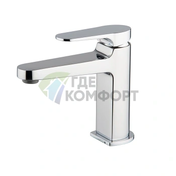 Смеситель для раковины FIMA Carlo Frattini Next с длинной ручкой и донным клапаном click-clack в хроме (F3941NCR) - фото 1