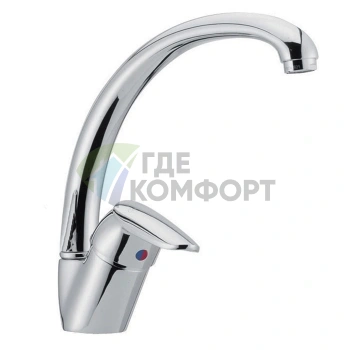 Кухонный смеситель FIMA Carlo Frattini с вращающимся изливом в хроме (F3207/2CR) - фото 1