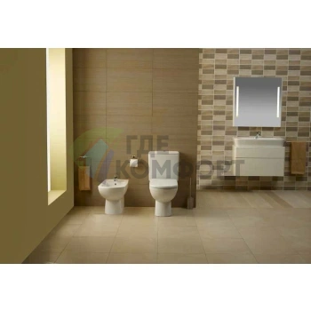 Практичный подвесной унитаз-компакт Gala Smart 25180 - фото 3