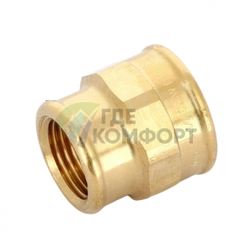 Муфта переxодная ВВ 3/4x1/2 бронза Viega - фото 2