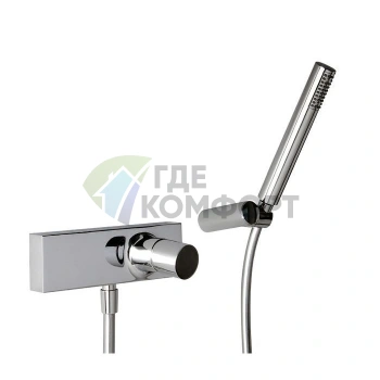 Смеситель для душа FIMA Carlo Frattini Fluid накладной с душевой лейкой, хром (F3855CR) - фото 1