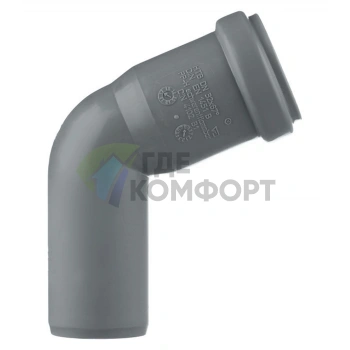 Отвод канализационный HTB 32 67° Ostendorf - фото 1