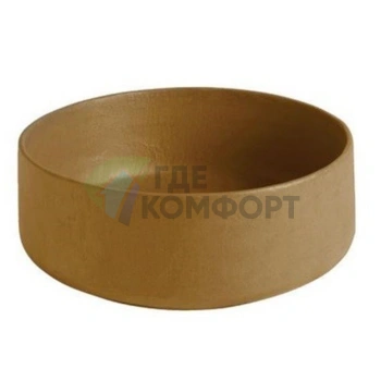 Раковина ArtCeram COGNAC накладная 42 см без отв под смесительитель без слив-перелива цвет ombra cipro naturale - фото 1