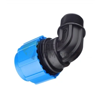 Уголок с наружной резьбой 32x1 ПНД Политэк - фото 1