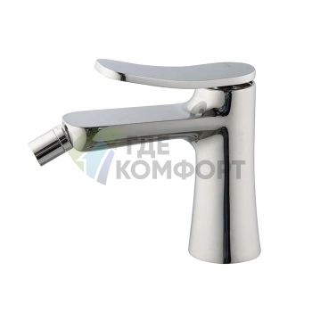 Смеситель для биде Fima Carlo Frattini Bathroom Flo: однорычажный, донный клапан, гибкая подводка, хром (F3802CR) - фото 1