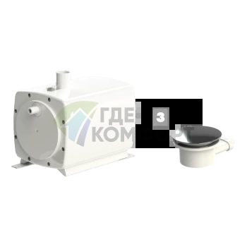 Канализационная установка SFA SANIFLOOR+ 3 (для плоского поддона) - фото 1