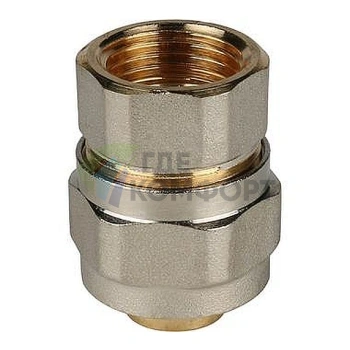 Переходник для металлопластиковых труб STOUT с внутренней резьбой ВР 1/2 x 20 резьбозажимной - фото 2