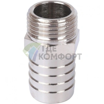 Штуцер НР 1/2x20, никелированный Stout - фото 1