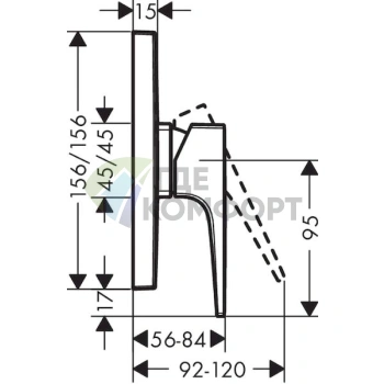 Душевой смеситель Hansgrohe Metropol 74565000 - фото 2