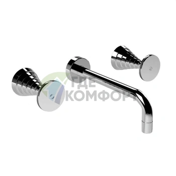 Смеситель для раковины встраиваемый Stella Titian 3863TR со встроенным изливом, хром (TT 01001 CR00) - фото 1