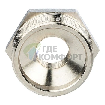 Футорка STOUT 1 1/2 x 3/4 никелированная - фото 4