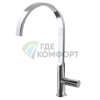 Смеситель для кухни FIMA Carlo Frattini Nomos с вращающимся изливом в хроме (F7107CR) - фото 1