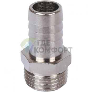 Штуцер НР 1/2x16, никелированный Stout - фото 4