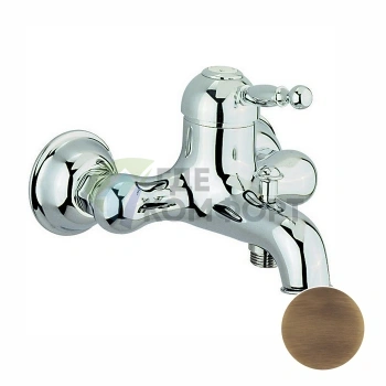 Смеситель для ванны и душа CISAL Arcana Royal настенный однорычажный в бронзе (AY00013027) - фото 1