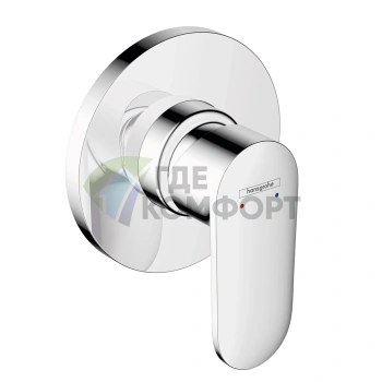 Смеситель для душа Hansgrohe Vernis Blend однорычажный настенный хром (71649000) - фото 1