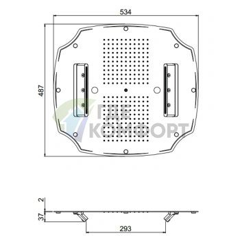 Встраиваемая потолочная система Carimali MYDREAM COLONIAL 550x500 мм с 242 форсунками и 4 потоками воды в цвете хром (23076XN/S-CRX) - фото 2