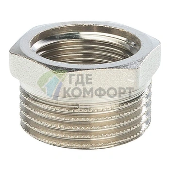 Футорка STOUT 1 x 3/4 никелированная - фото 1