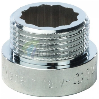 Удлинитель STOUT латунный 3/4 x 10 хромированный - фото 2