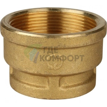 Муфта STOUT ВВ 2 x 1 1/4 латунная - фото 3