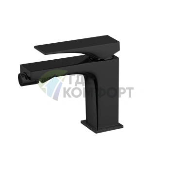 Смеситель для биде FIMA|Carlo Frattini Zeta с донным клапаном click-clack (черный матовый) (F3962NNS) - фото 1