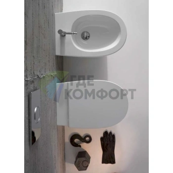 Унитаз подвесной Globo 4all MDS02.BI - фото 4