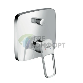 Встраиваемый смеситель для ванны Hansgrohe Logis Loop с переключателем (хром) (71264000) - фото 1