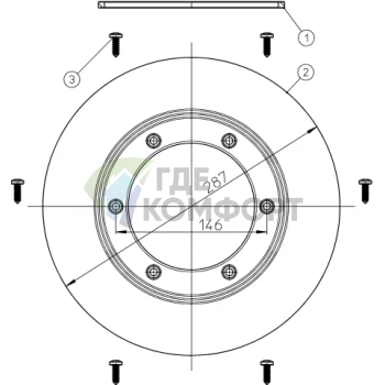 Гидроизоляционный фланец HL83.P с резиновым уплотнительным кольцом - фото 2