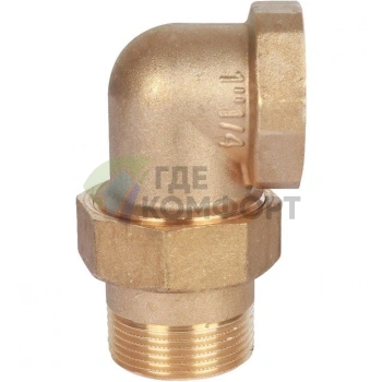 Разъемное угловое соединение американка ВН 1 1/4, уплотнение под гайкой o-ring кольцо Stout - фото 3