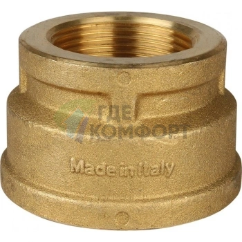 Муфта STOUT ВВ 2 x 1 1/4 латунная - фото 2