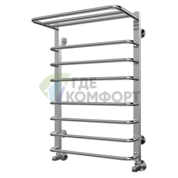 Полотенцесушитель водяной Terminus стандарт Арктур с полкой 30*30/18 П8 4-3-1 500x796